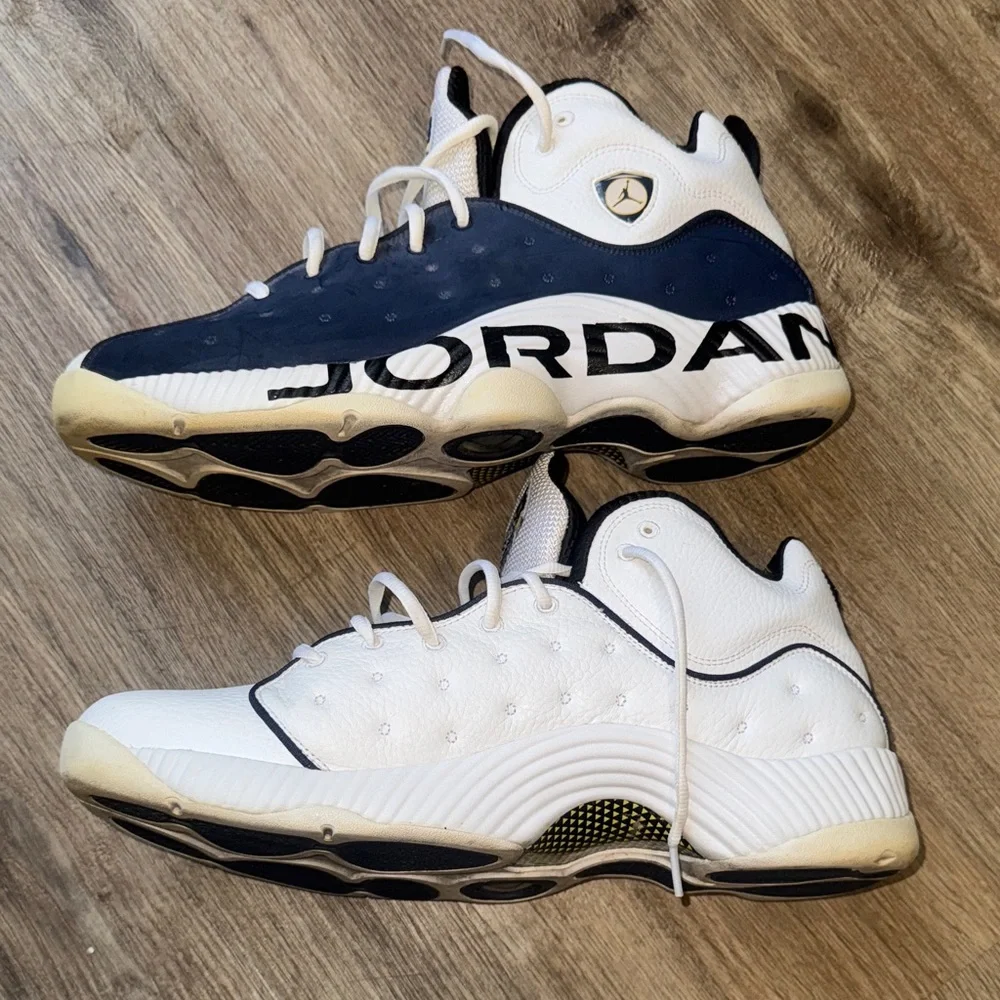 Jordan Size 13 Men’s White and Black Sneakers